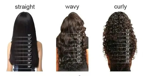 Curly, wavy, straight hair extensions in various lengths for every style